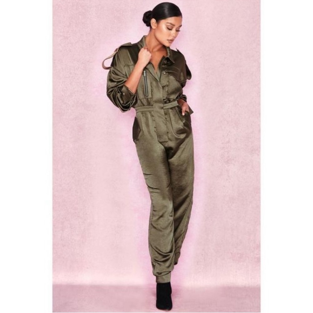 House of CB '❗️Antonella' Satin Jumpsuit
size small - Picture 2 of 13